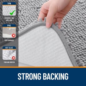 OLANLY Bathroom Rugs 30x20, Extra Soft Absorbent Chenille Bath Rugs - Image 5