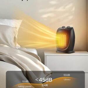 PELONIS PHTA1ABB Portable, 1500W/900W, Quiet Cooling & Heating Mode Space Heater for All Season - Image 5