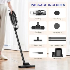Croded Vacuum Cleaners 20Kpa Powerful Suction Ultra-Light Stick Vacuum for Hard Floor Pet Hair Vacuum - Image 6