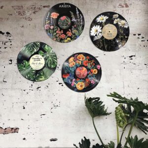 HK Studio Records Botanical Wall Art Aesthetic 12" Pack 4 - Dorm Decor - Image 6