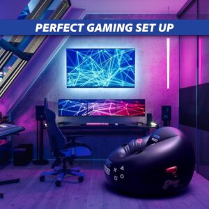 Inflatable Gaming Chair for Kids & Teens with Cup Holders and Side Pocket - Image 6