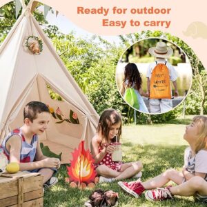 Tiny Land Kids-Teepee-Tent with Lights & Campfire Toy - Image 4