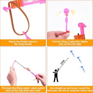 25 Sets LED Flying Set, 25 Slingshot+25 Glow Helicopter-50 Pcs - Image 5