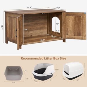 Homhedy Cat Litter Box Enclosure - Image 4