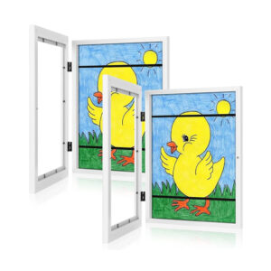 [2-Pack] Kids Art Frames, 8.5x11 Front Opening Kids Artwork Frames Changeable - Image 7