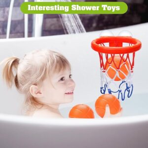 Bath Toys - Bathtub Basketball Hoop for Kids Toddlers - Image 5